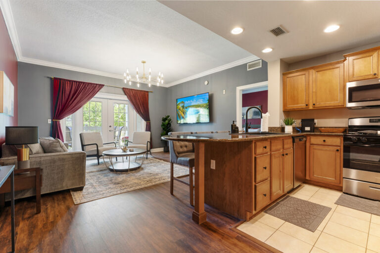 Living Room Kitchen